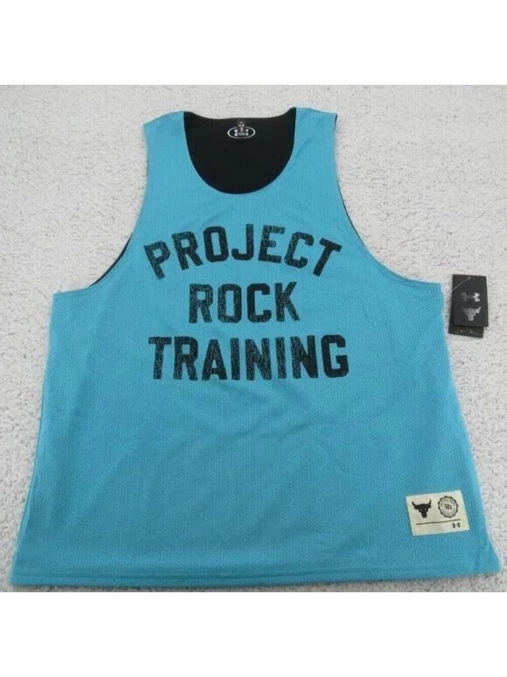 Under Armour Project Rock Training Reversible Gym Tank Top Mens Size Medium NEW - Picture 4 of 11